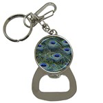 Peacock Feathers Details Bottle Opener Key Chain