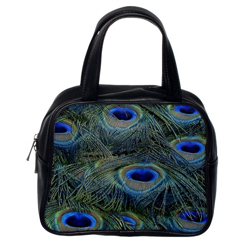 Peacock Feathers Details Classic Handbag (One Side) from ArtsNow.com Front