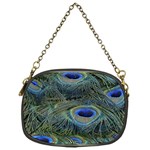 Peacock Feathers Details Chain Purse (One Side)