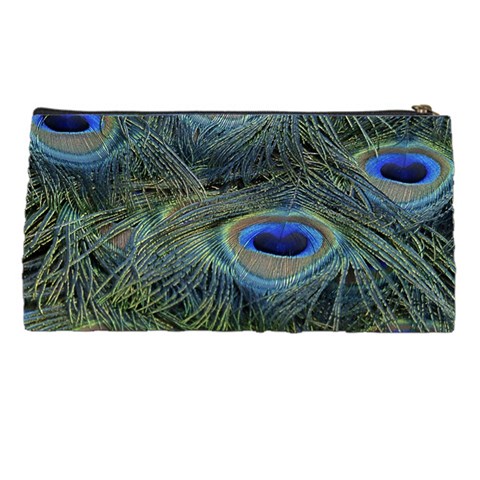 Peacock Feathers Details Pencil Case from ArtsNow.com Back