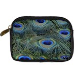 Peacock Feathers Details Digital Camera Leather Case