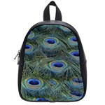 Peacock Feathers Details School Bag (Small)