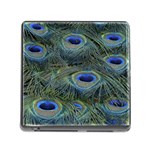 Peacock Feathers Details Memory Card Reader (Square 5 Slot)