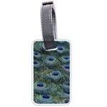 Peacock Feathers Details Luggage Tag (one side)