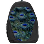 Peacock Feathers Details Backpack Bag