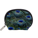 Peacock Feathers Details Accessory Pouch (Small)