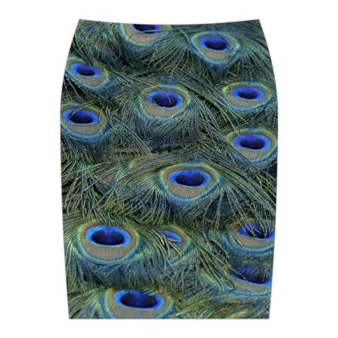 Peacock Feathers Details Midi Wrap Pencil Skirt from ArtsNow.com Back