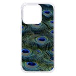 Peacock Feathers Details iPhone 14 Pro TPU UV Print Case