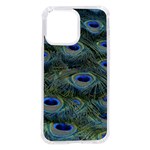 Peacock Feathers Details iPhone 14 Pro Max TPU UV Print Case