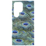 Peacock Feathers Details Samsung Galaxy S24 Ultra 6.9 Inch Black TPU UV Case