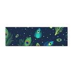 Texture Pattern Green Feather Yellow Peacock Sticker Bumper (10 pack)