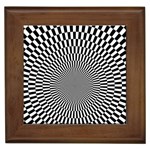 Circles Checkered Abstract Abstraction Art Framed Tile