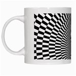 Circles Checkered Abstract Abstraction Art White Mug