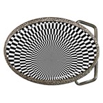 Circles Checkered Abstract Abstraction Art Belt Buckles