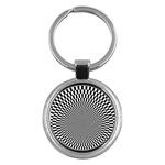 Circles Checkered Abstract Abstraction Art Key Chain (Round)