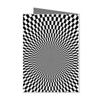 Circles Checkered Abstract Abstraction Art Mini Greeting Cards (Pkg of 8)