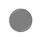 Circles Checkered Abstract Abstraction Art Hat Clip Ball Marker (4 pack)