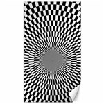 Circles Checkered Abstract Abstraction Art Canvas 40  x 72 