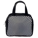 Circles Checkered Abstract Abstraction Art Classic Handbag (One Side)