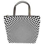 Circles Checkered Abstract Abstraction Art Bucket Bag