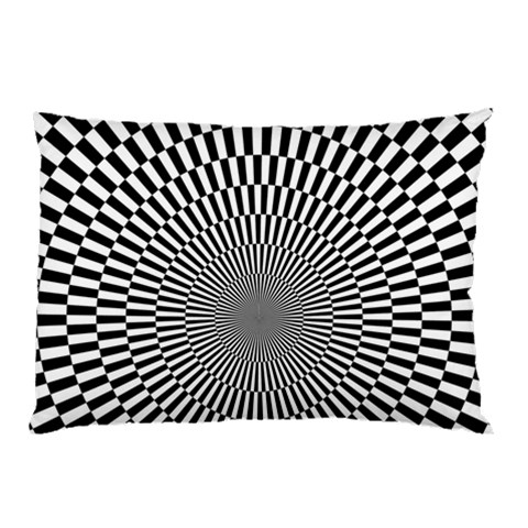 Circles Checkered Abstract Abstraction Art Pillow Case from ArtsNow.com 26.62 x18.9  Pillow Case