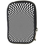 Circles Checkered Abstract Abstraction Art Compact Camera Leather Case