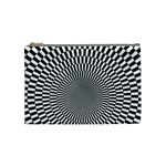 Circles Checkered Abstract Abstraction Art Cosmetic Bag (Medium)