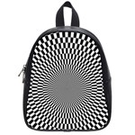 Circles Checkered Abstract Abstraction Art School Bag (Small)