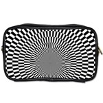 Circles Checkered Abstract Abstraction Art Toiletries Bag (Two Sides)