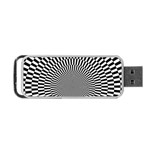 Circles Checkered Abstract Abstraction Art Portable USB Flash (One Side)