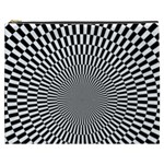 Circles Checkered Abstract Abstraction Art Cosmetic Bag (XXXL)