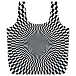 Circles Checkered Abstract Abstraction Art Full Print Recycle Bag (XL)