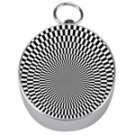 Circles Checkered Abstract Abstraction Art Silver Compasses