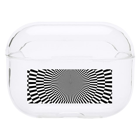 Circles Checkered Abstract Abstraction Art Hard PC AirPods Pro Case from ArtsNow.com Front