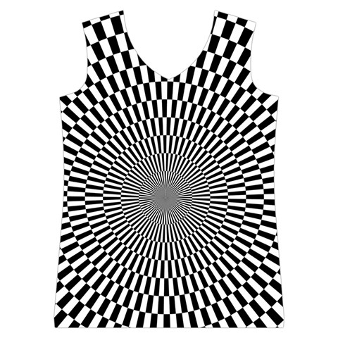 Circles Checkered Abstract Abstraction Art Women s Basketball Tank Top from ArtsNow.com Front