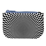 Circles Checkered Abstract Abstraction Art Large Coin Purse