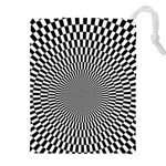 Circles Checkered Abstract Abstraction Art Drawstring Pouch (4XL)