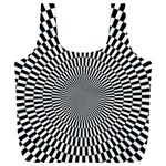 Circles Checkered Abstract Abstraction Art Full Print Recycle Bag (XXL)