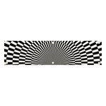 Circles Checkered Abstract Abstraction Art Banner and Sign 4  x 1 