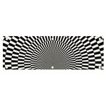 Circles Checkered Abstract Abstraction Art Banner and Sign 6  x 2 