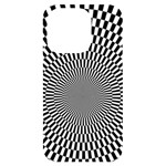 Circles Checkered Abstract Abstraction Art iPhone 14 Pro Black UV Print Case