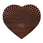 Circles Checkered Abstract Abstraction Art Heart Wood Jewelry Box