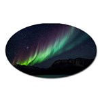 Aurora Borealis Beautiful Northern Lights Nature Oval Magnet