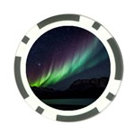 Aurora Borealis Beautiful Northern Lights Nature Poker Chip Card Guard