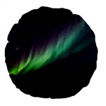 Aurora Borealis Beautiful Northern Lights Nature Large 18  Premium Round Cushions