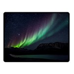 Aurora Borealis Beautiful Northern Lights Nature Two Sides Fleece Blanket (Small)