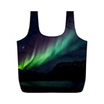 Aurora Borealis Beautiful Northern Lights Nature Full Print Recycle Bag (M)