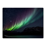 Aurora Borealis Beautiful Northern Lights Nature Two Sides Premium Plush Fleece Blanket (Mini)