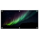 Aurora Borealis Beautiful Northern Lights Nature Banner and Sign 4  x 2 