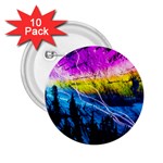 Night Skiing Colored Dead Grateful Lights Mountain 2.25  Buttons (10 pack) 